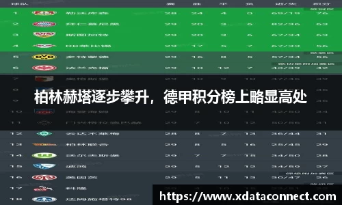 柏林赫塔逐步攀升，德甲积分榜上略显高处